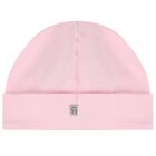 طقم بنات بالشعار باللون الزهري, 1, hi-res