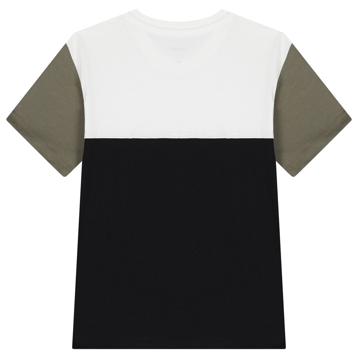 Boys White & Black Logo T-Shirt, 1, hi-res