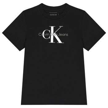 Boys Black Logo T-Shirt