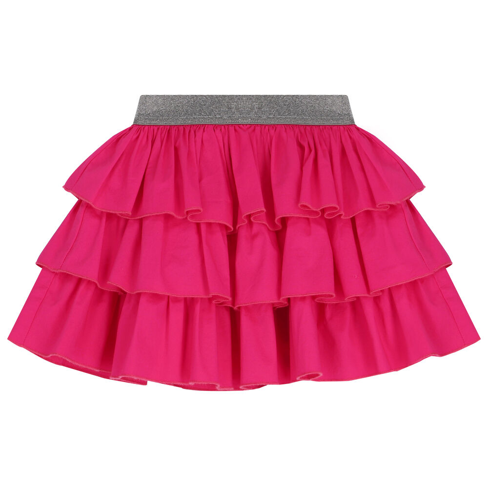 iDO Girls Pink Ruffle Skirt