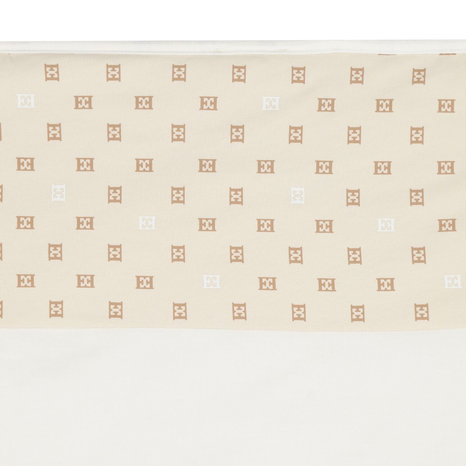 Baby Girls Ivory & Beige Logo Blanket, 1, hi-res