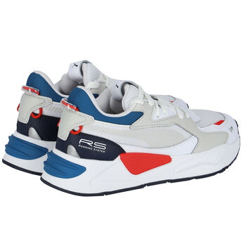 White, Red & Blue RS-Z Core Jr Trainers