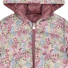 Younger Girls Rose Gold & Pink Floral Reversible Coat, 1, hi-res