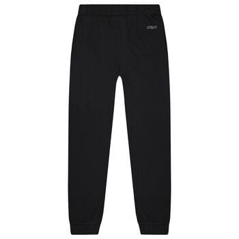 Girls Black Embellished Joggers
