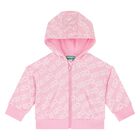 Younger Girls Pink Logo Tracksuit, 1, hi-res