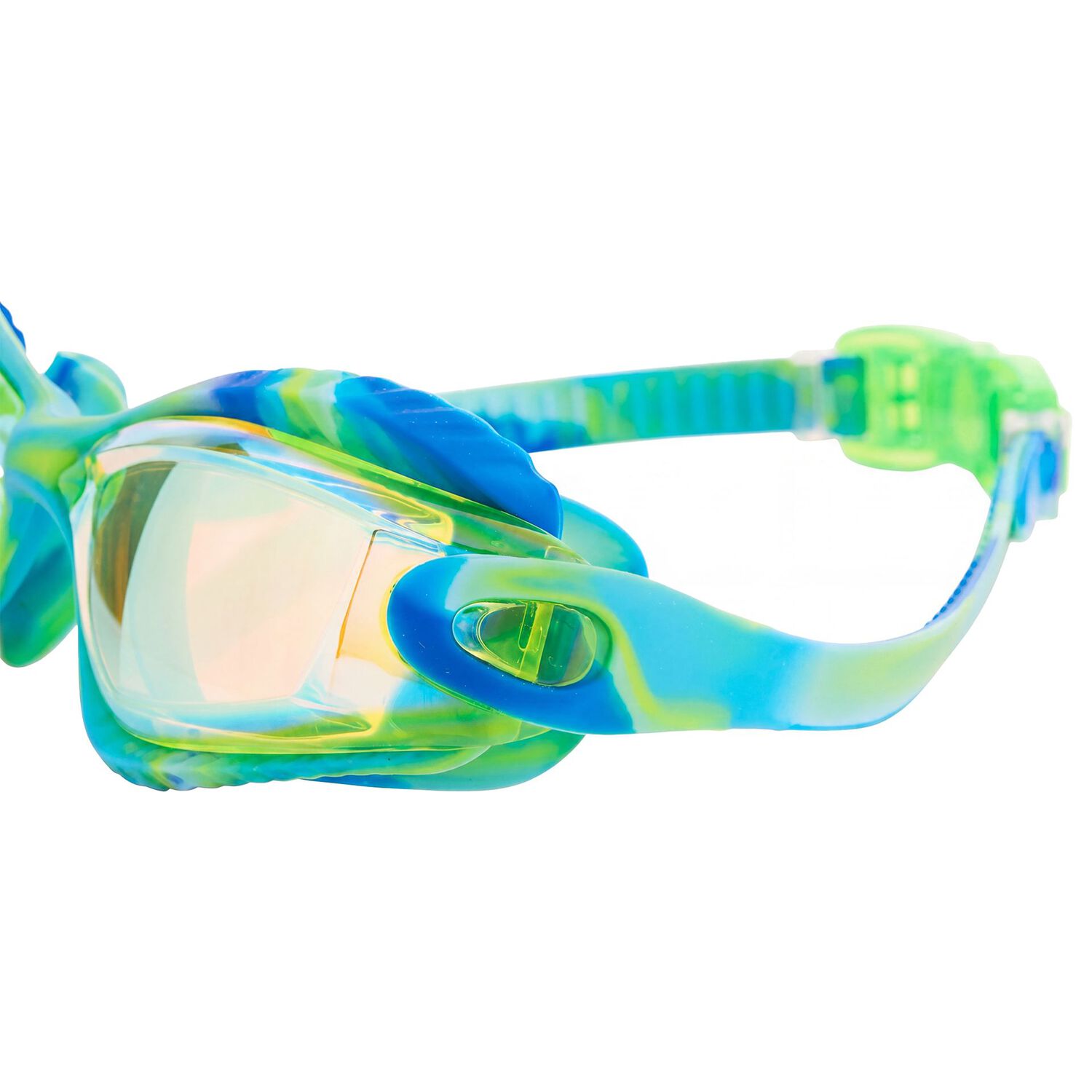 Boys Green & Blue Swimming Goggles, 1, hi-res