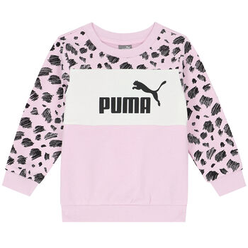 Girls Pink Logo Sweatshirt