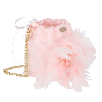 Girls Pink Flower Shoulder Bag