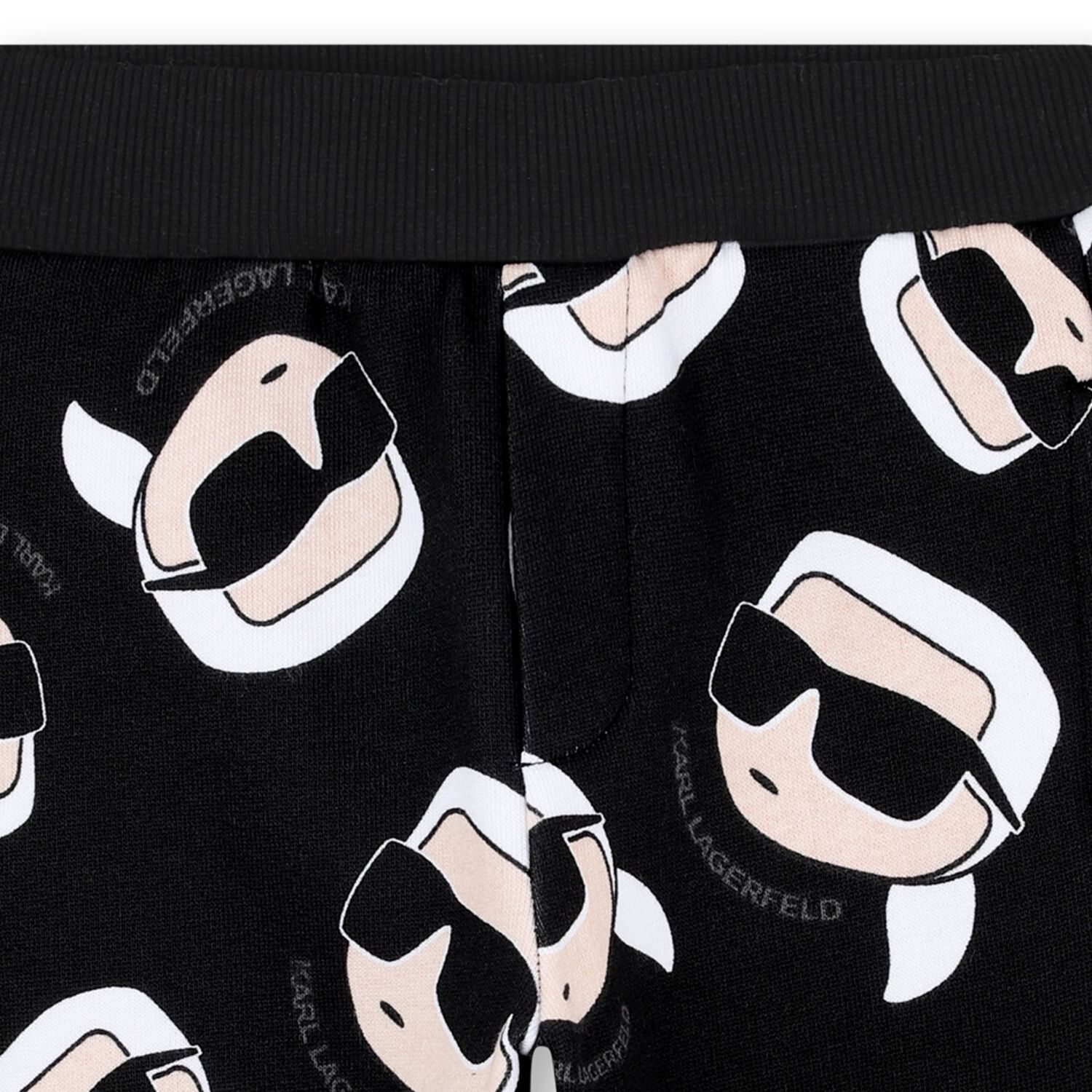 بنطلون رياضى للاولاد بشعار ايكونك باللون الاسود , 1, hi-res