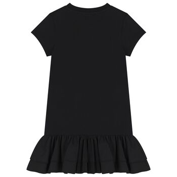 Girls Black Logo Dress 