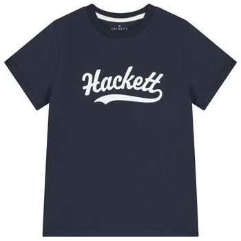 Boys Navy Blue Logo T-Shirt