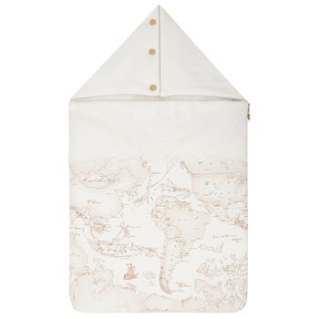 Ivory & Beige Geo Map Baby Nest