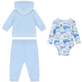 Baby Boys Blue 3 Piece Tracksuit