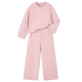 Mayoral Girls Pink Tracksuit, 2 Girls Pink Tracksuit