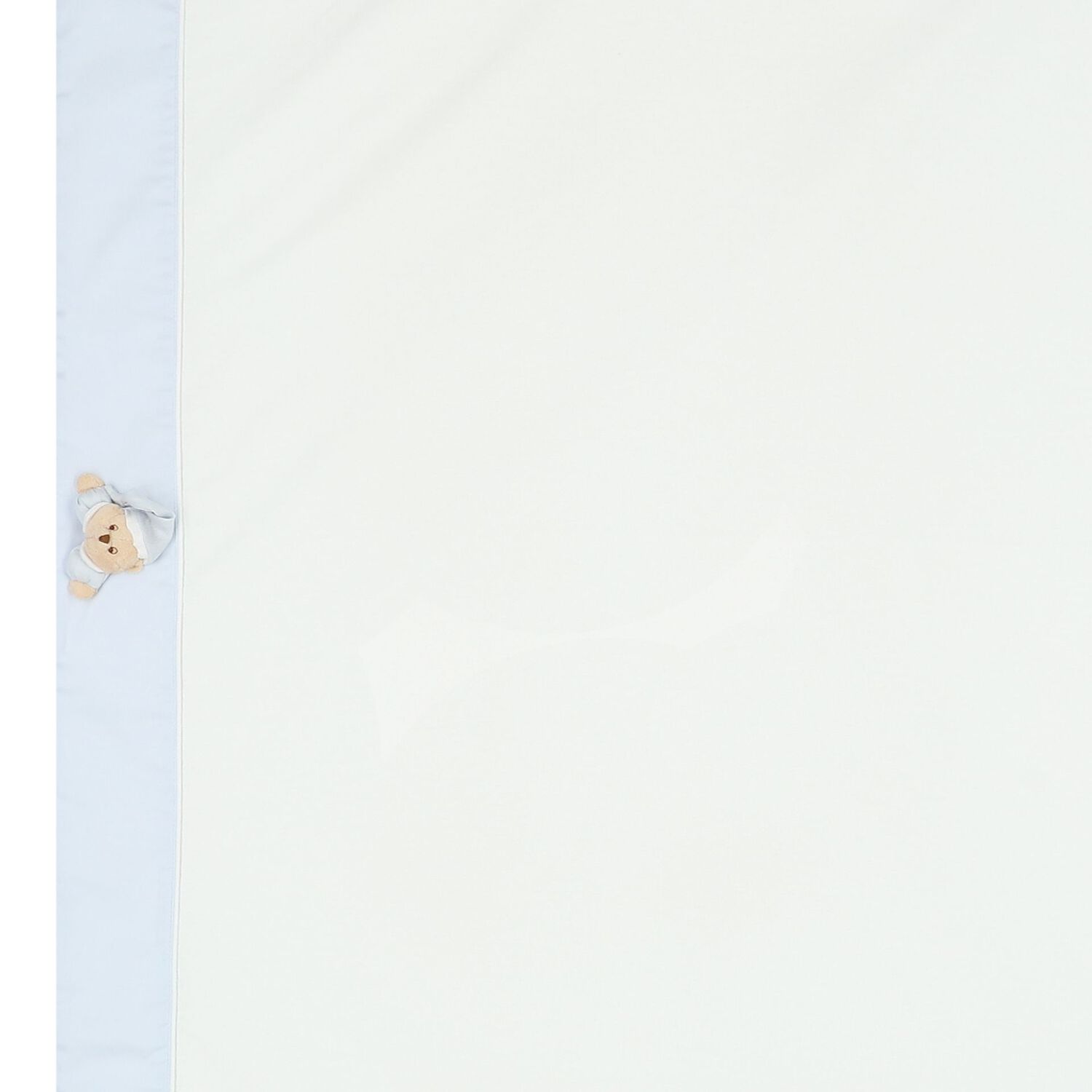 طقم بطانية أولاد بطبعة تيدى باللون الأبيض والأزرق, 1, hi-res image number null