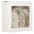 طوق شعر للبنات بفيونكة فضية باللون البيج, 1, hi-res