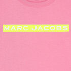 تيشيرت بالشعار باللون الوردي للبنات, 2, hi-res