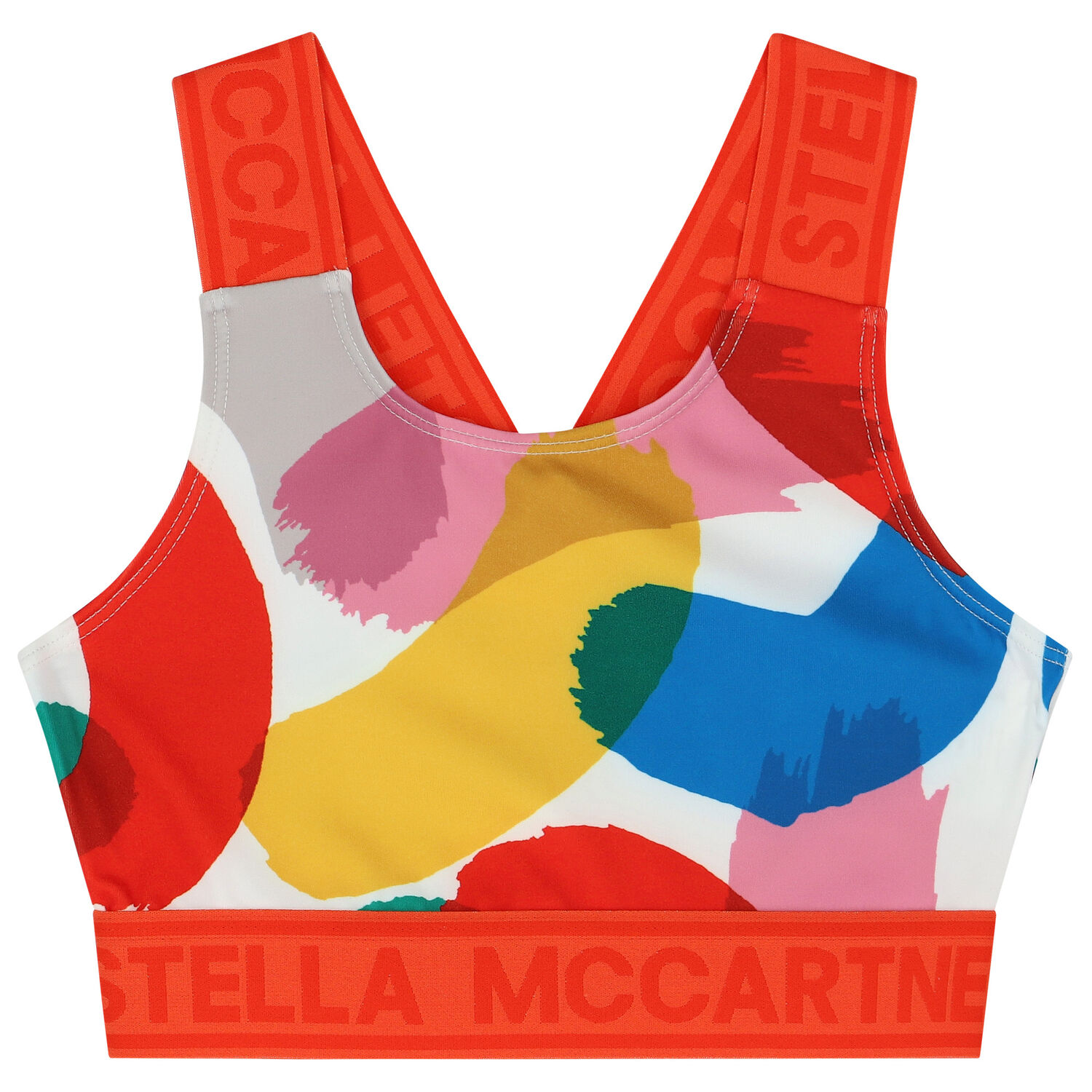 Girls Multicoloured Logo Crop Top, 1, hi-res image number null
