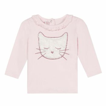 Baby Girls Pink Cotton Top