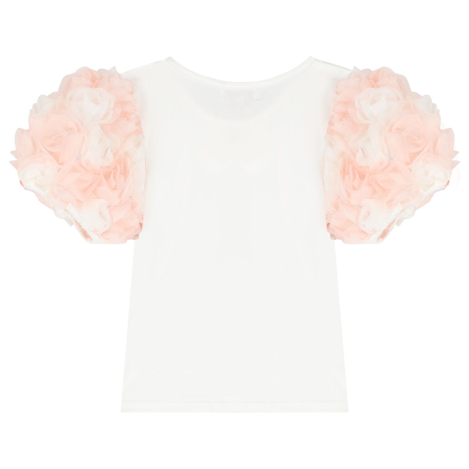 Girls Ivory & Pink Roses Skirt Set, 1, hi-res image number null