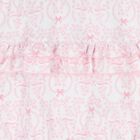  Baby Girls White & Pink Delicate Blooming Bow Romper, 1, hi-res
