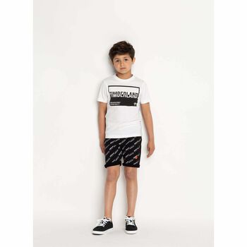 Boys Black Logo Shorts