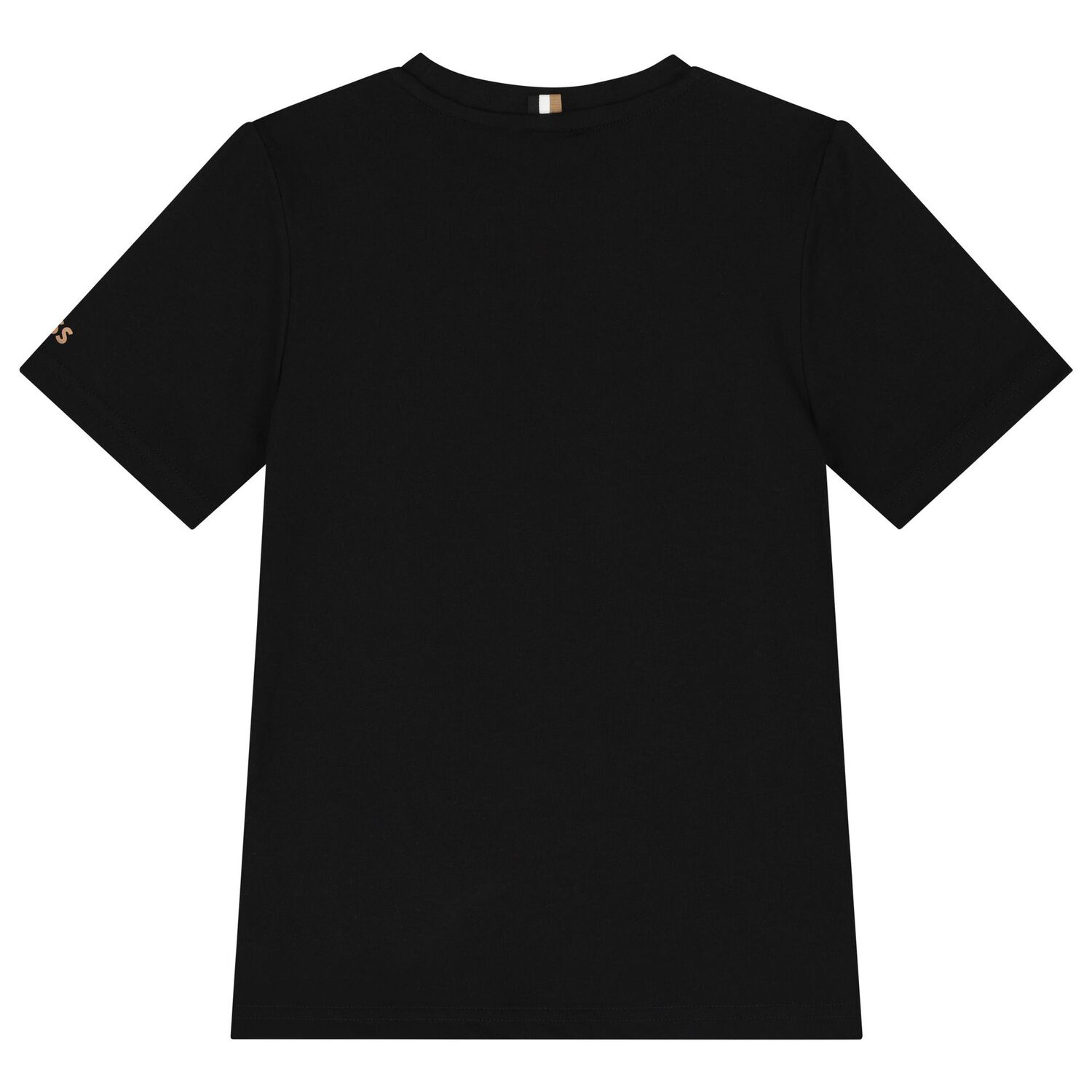 Boys Black & Beige Logo T-Shirt, 1, hi-res image number null