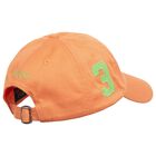 Boys Orange Logo Cap, 1, hi-res