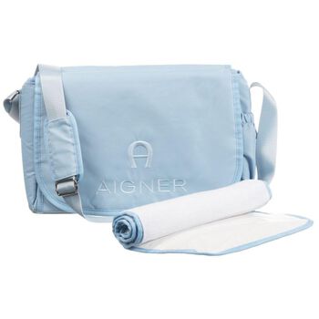 Blue Logo Baby Changing Bag