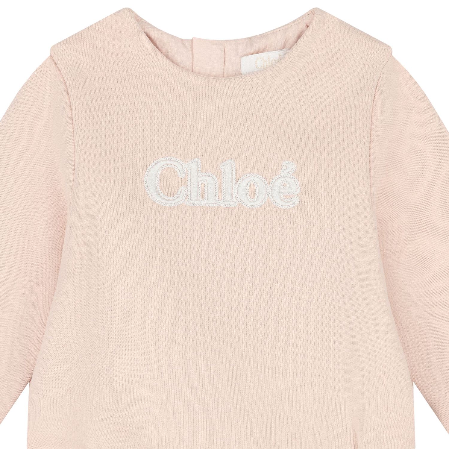 فستان بنات بالشعار باللون الزهري, 2, hi-res image number null