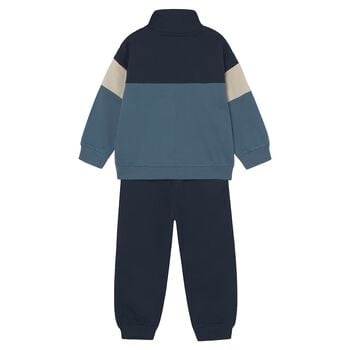 Boys Navy Blue & Blue Tracksuit
