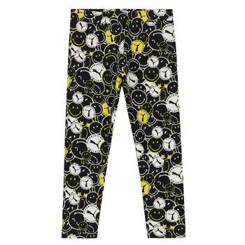 Girls Black Logo Leggings