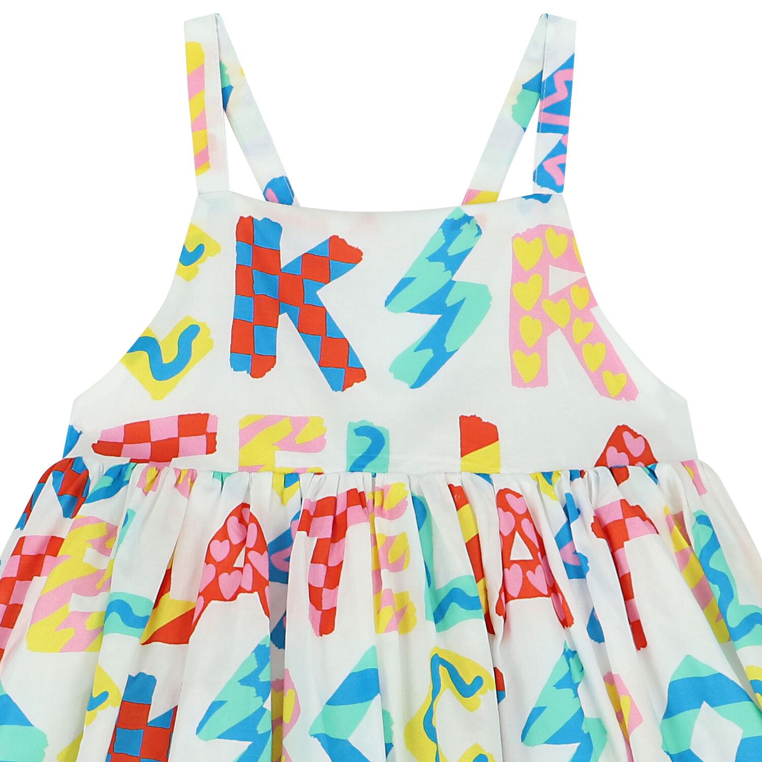 Girls Ivory Logo Dress, 1, hi-res image number null