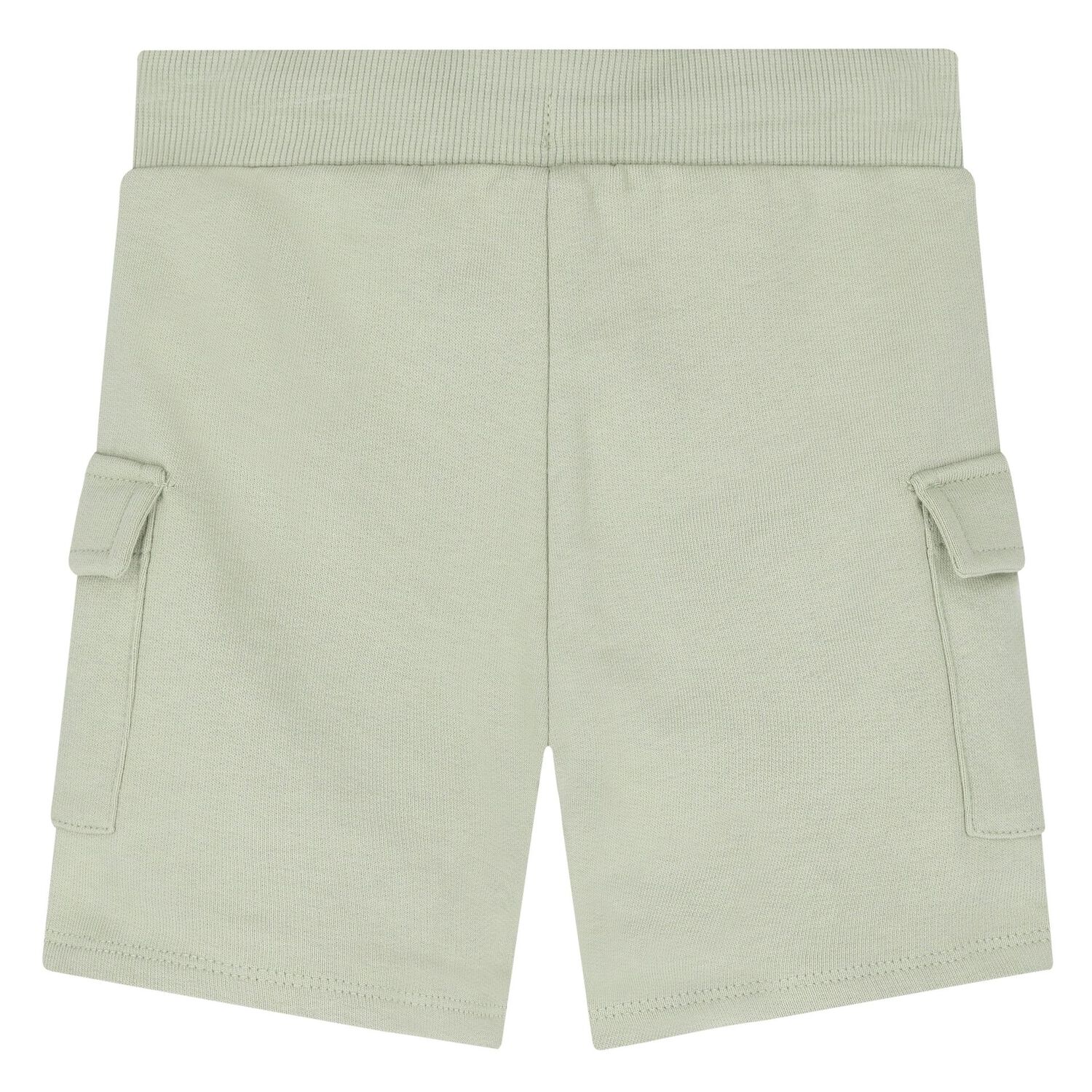 Younger Boys White & Green Logo Shorts Set, 1, hi-res