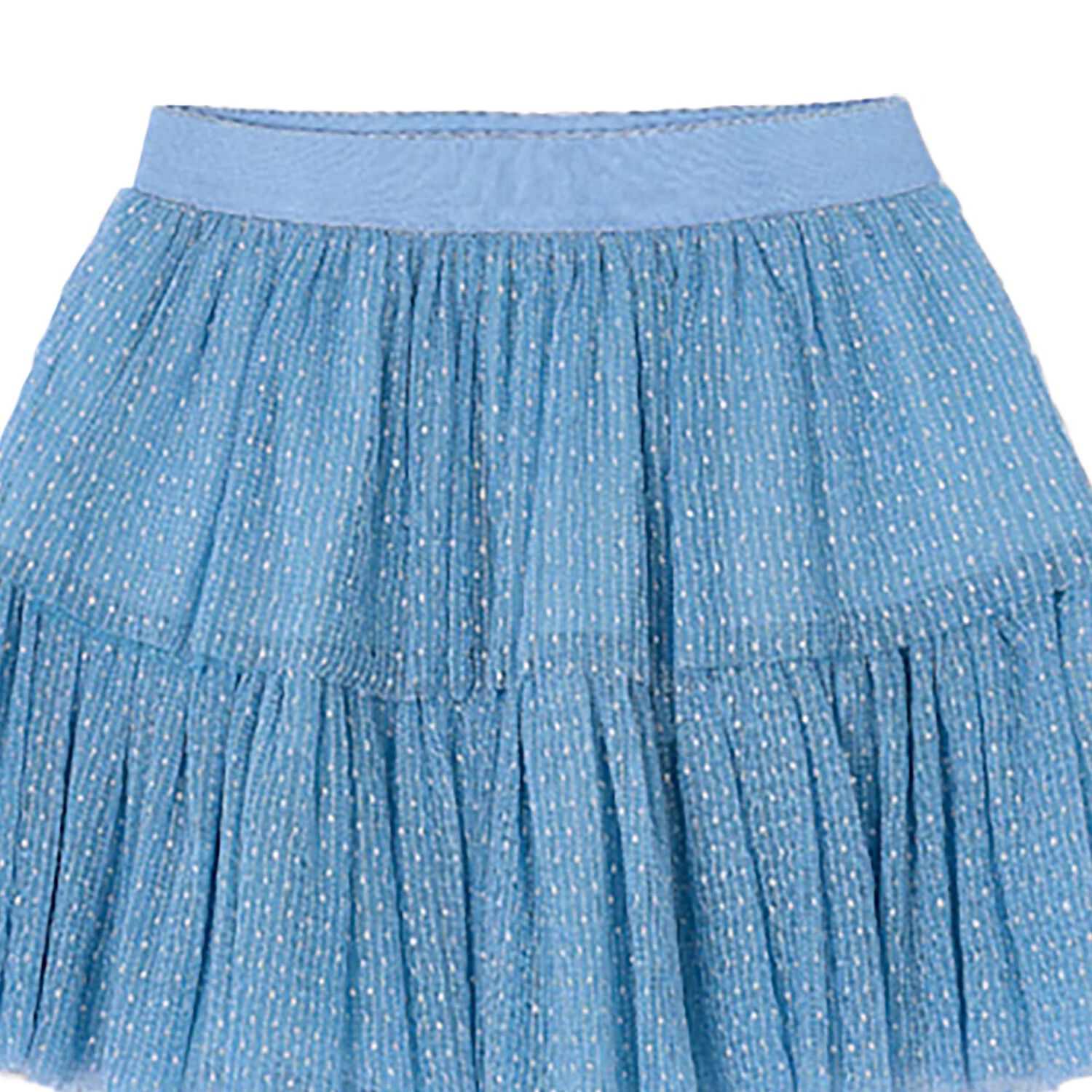 Girls Blue Tulle Skirt, 2, hi-res