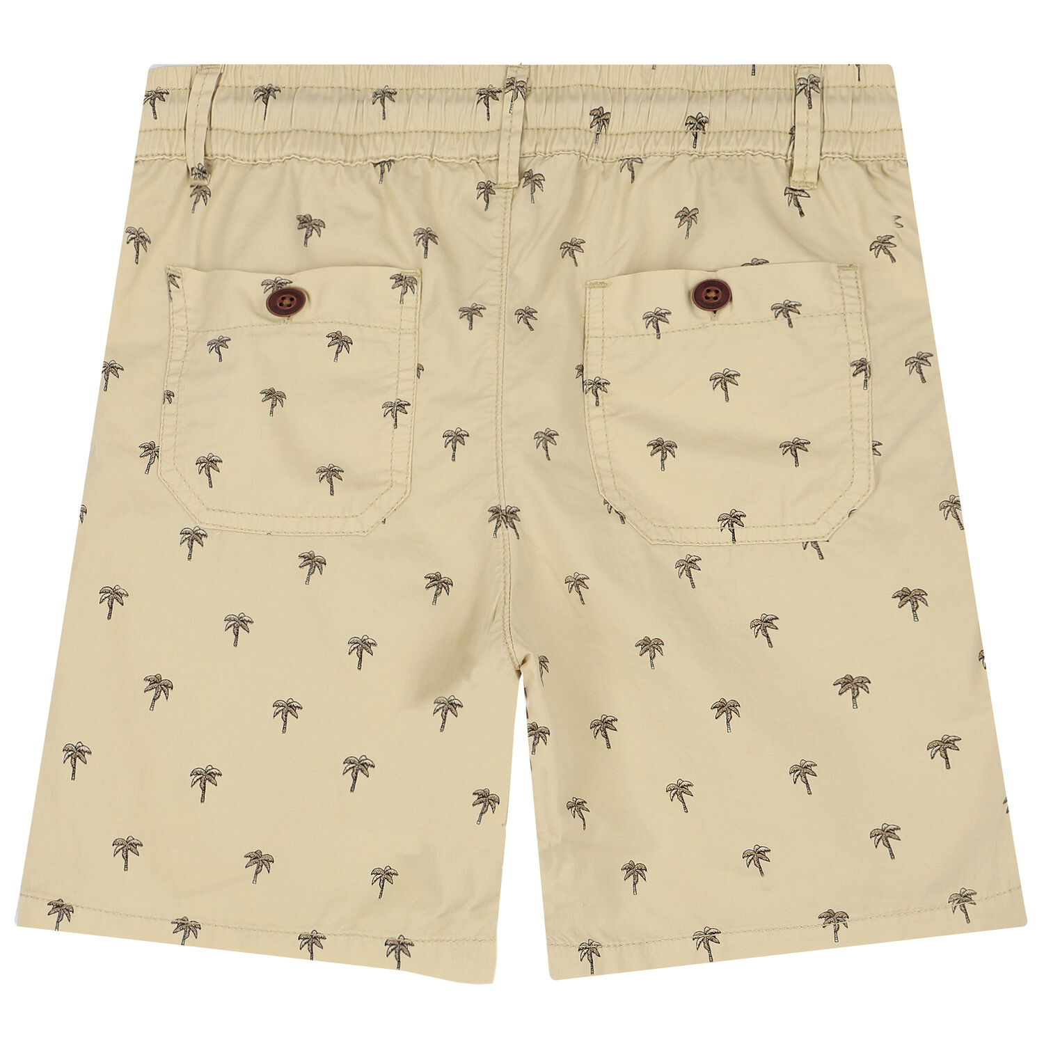 Boys Beige Palm Tree Shorts, 1, hi-res image number null