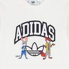 White & Blue Disney Logo Shorts Set, 1, hi-res