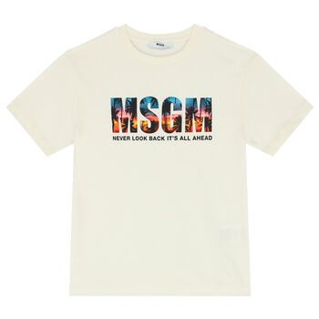 Boys Ivory Logo T-Shirt