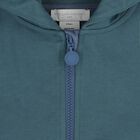 Boys Blue Whale Hooded Zip Up Top, 1, hi-res