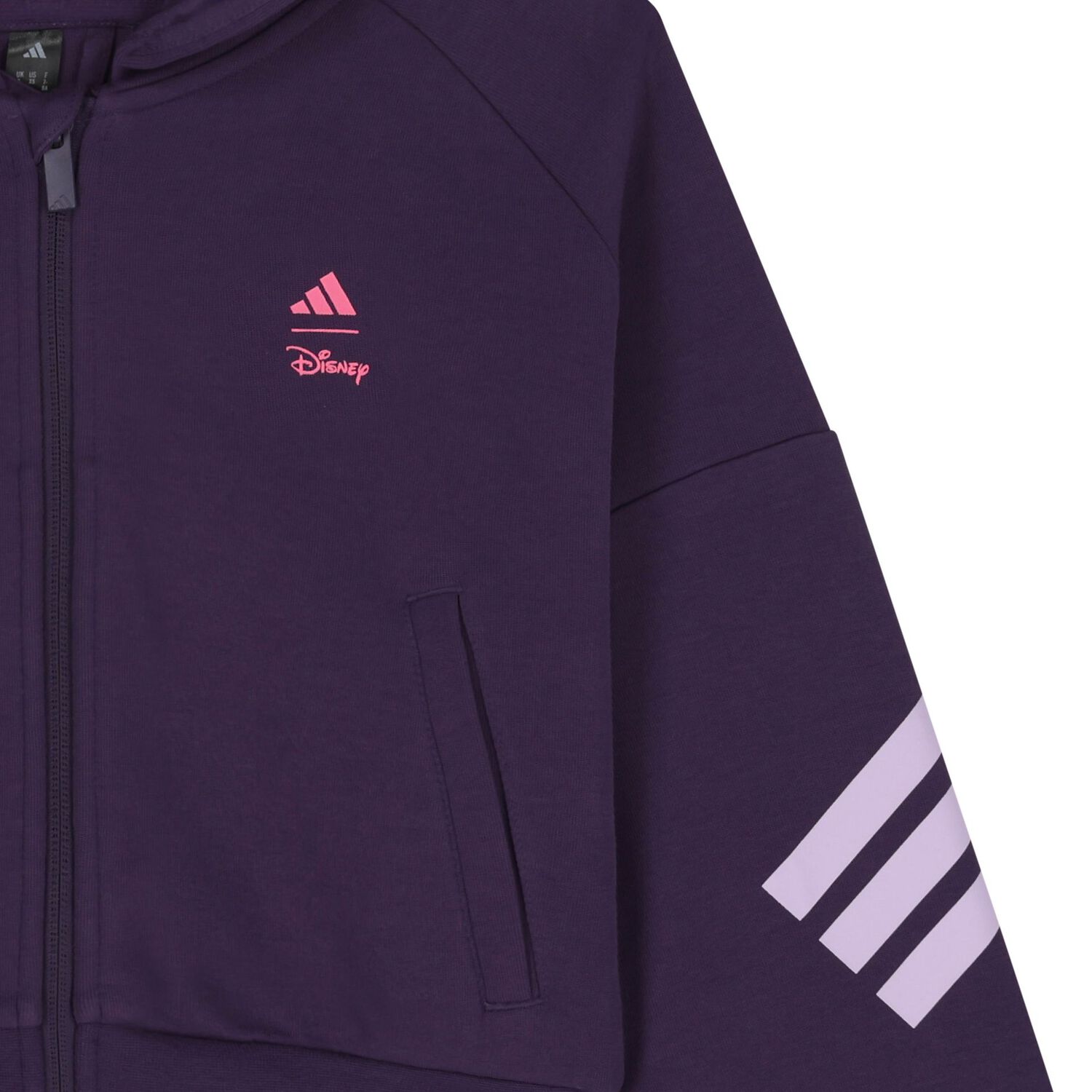 توب بنات هودى بسحاب بالشعار بطبعه ديزنى باللون البنفسجى , 1, hi-res