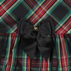 Girls Green & Red Tartan Georgie Dress, 1, hi-res