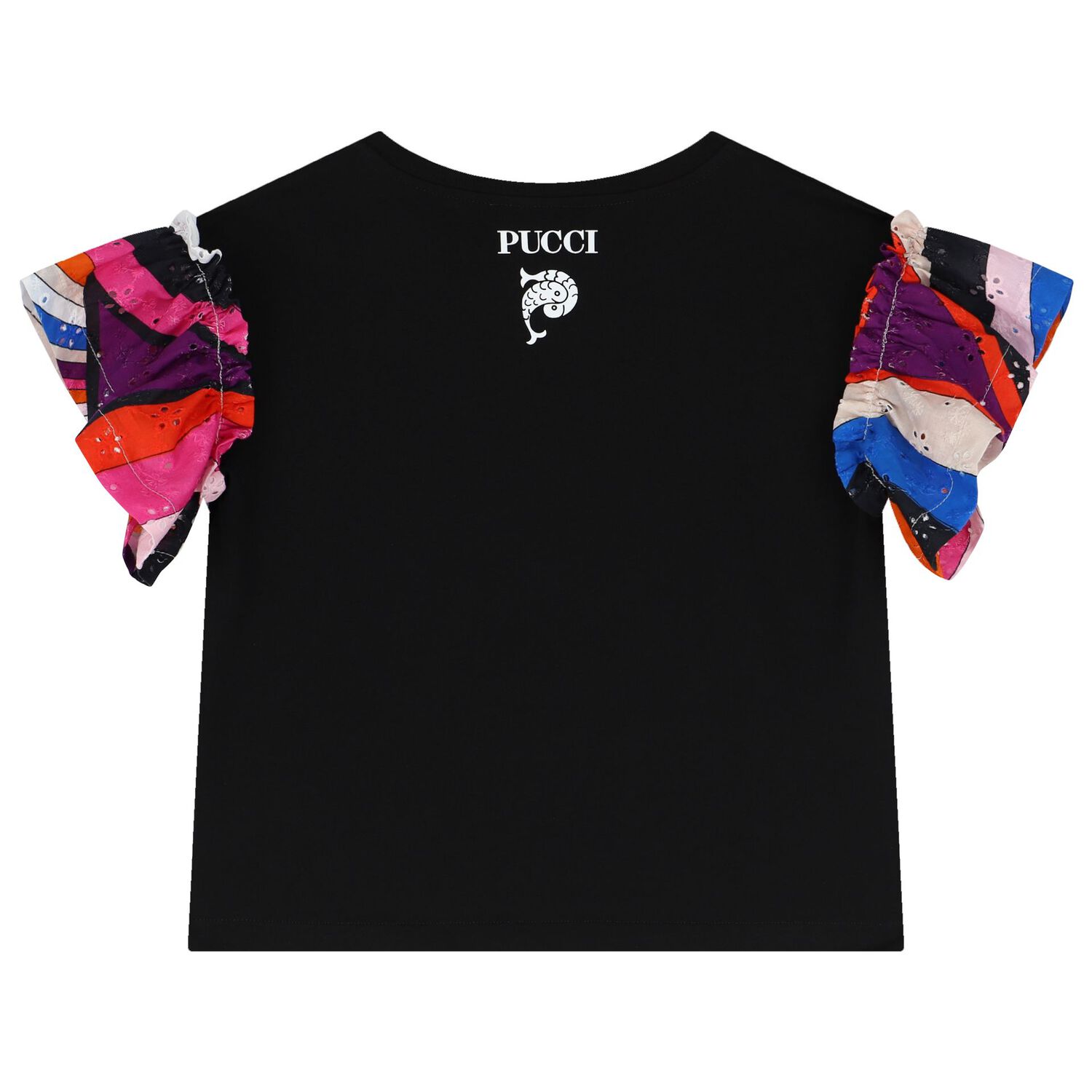 Girls Black Iride T-Shirt, 1, hi-res image number null