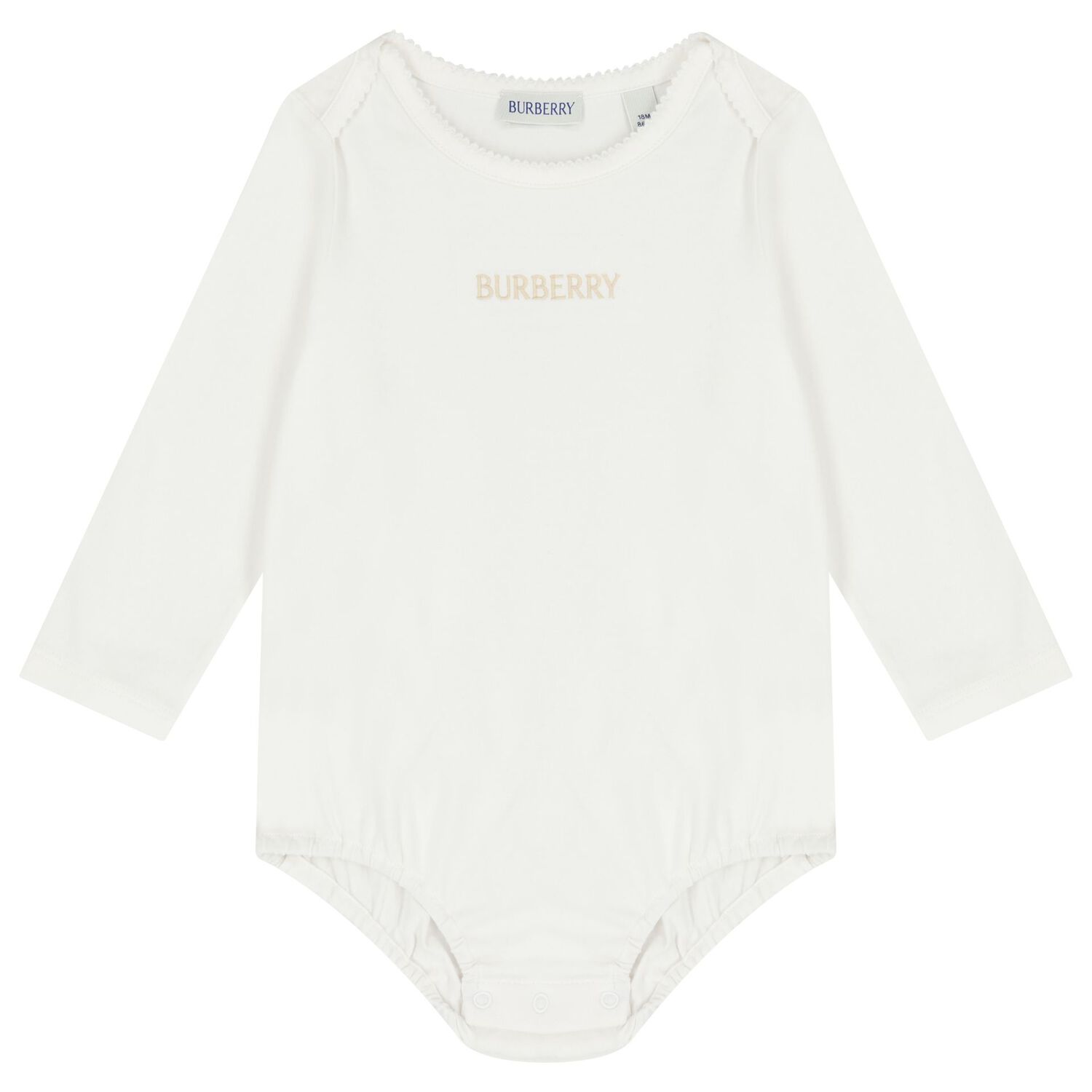 Baby Girls Beige & White Dress Set, 1, hi-res