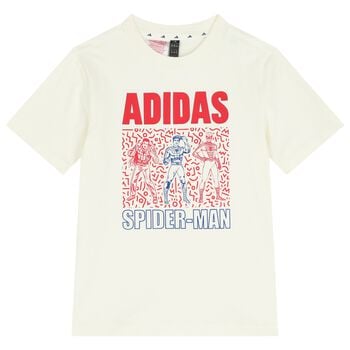 Boys Ivory Logo Marvel T-Shirt