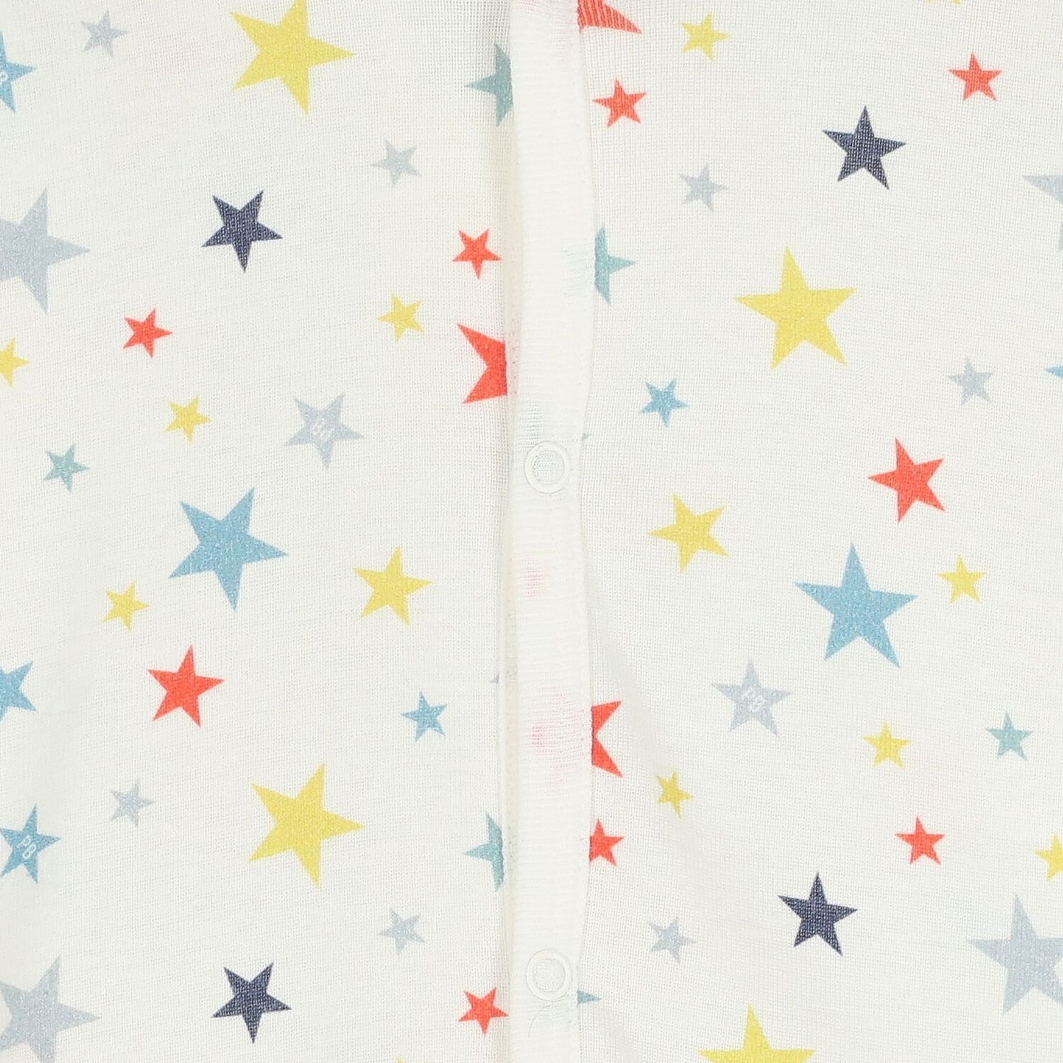 Baby Girls Ivory Star Babygrow, 1, hi-res