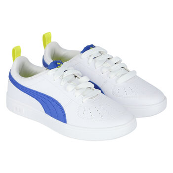 Boys White & Blue Rickie Trainers
