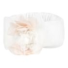 Baby Girls White Flower Headband, 3, hi-res