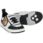 Black & White Teddy Bear Trainers, 1, hi-res