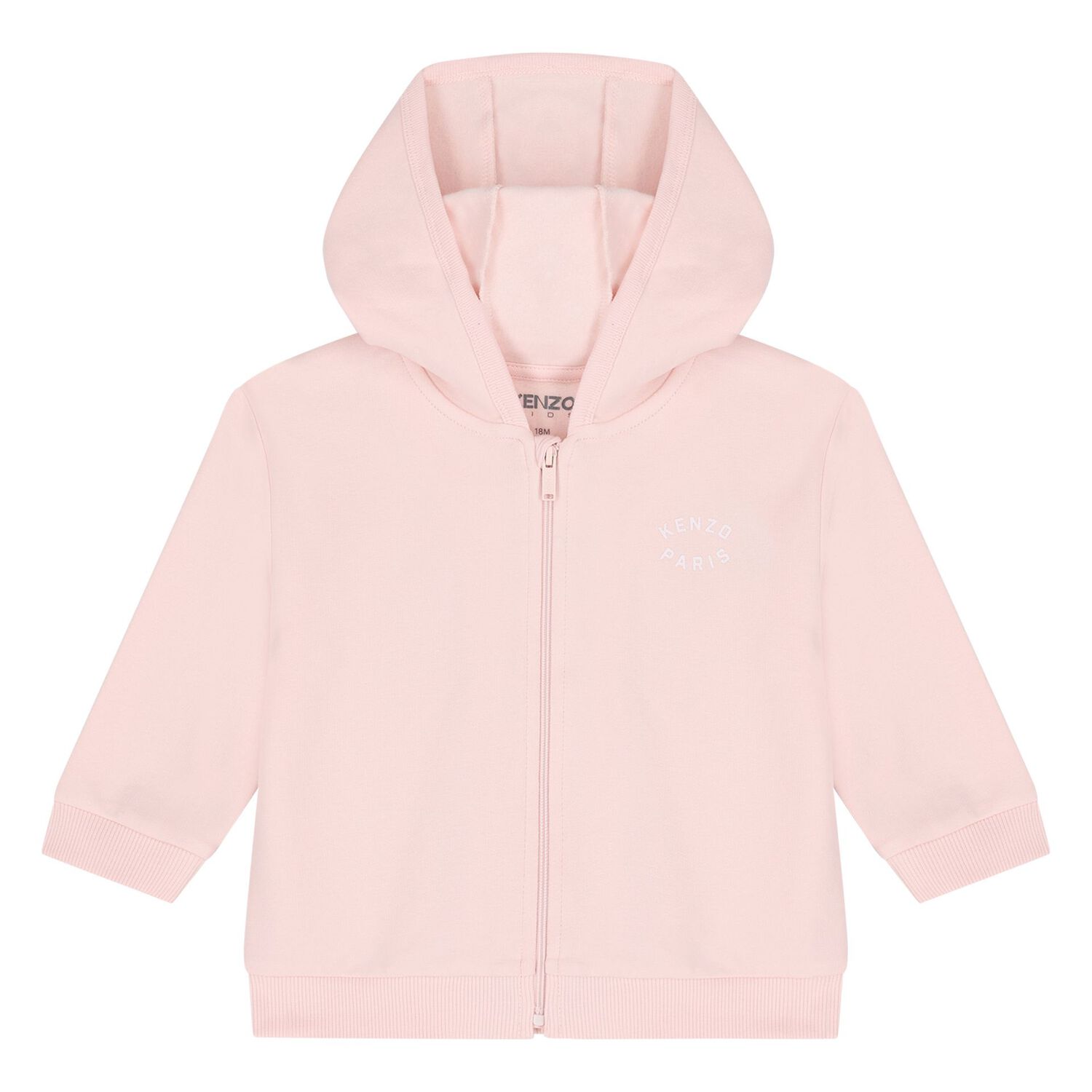 Baby Girls Pink & White Elephant Logo Tracksuit Set, 1, hi-res