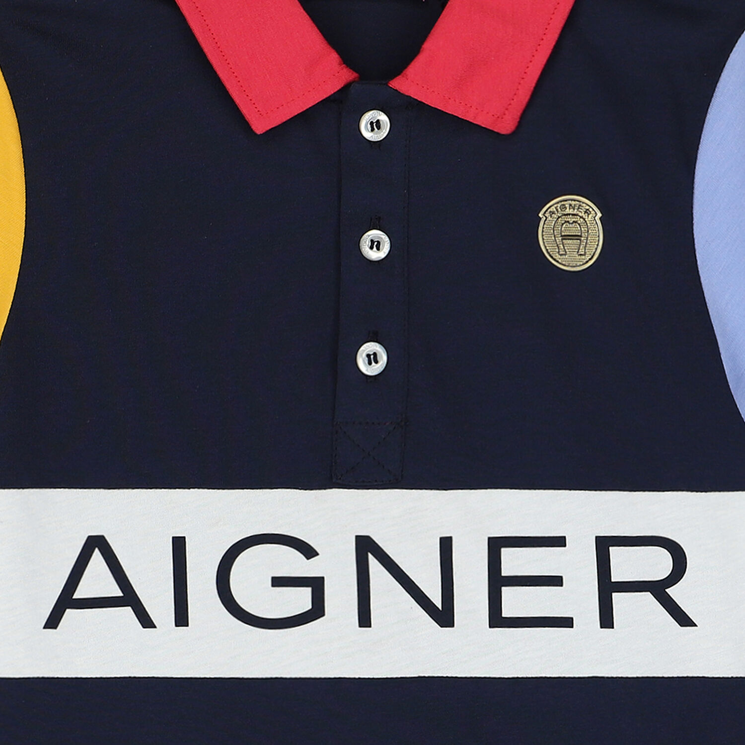 تيشيرت بولو بالشعار متعدد الألوان لللأولاد, 1, hi-res